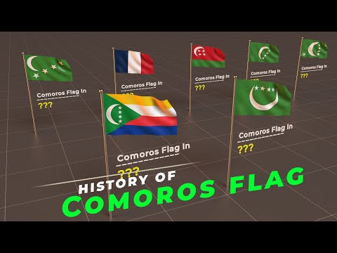 Evolution of Comoros Flag | History  of Comoros Flag | Flags of the world |