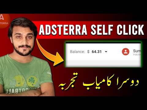 Adsterra Self Click Trick 2024 | Direct Link Earning Trick using mobile 📱- Shoaib Akram