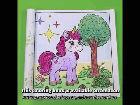 Beautiful Unicorn | Cute Coloring Page | Coloring Fun For Kids  #coloringforkids  #coloringfun