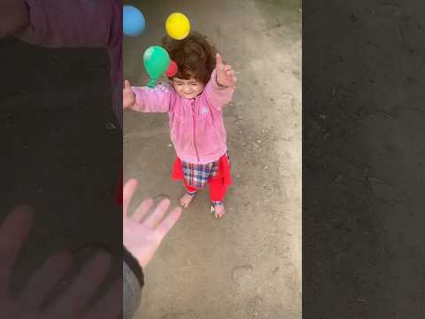 Multi colors balloons prank on baby is cutest video on YouTube #babyfunny