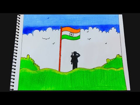 Kargil Vijay Diwas Drawing / Kargil Vijay Diwas Poster Drawing / How to Draw Kargil Vijay Diwas