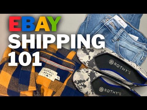 Shipping Clothes and Shoes on eBay for Beginners | How To Walkthrough | First Class Shipping