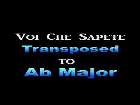 Voi Che Sapete in Ab Major | Karaoke | Instrumental