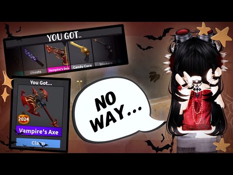 VAMPIRE AXE MM2 GAMEPLAY *HALLOWEEN UPDATE*