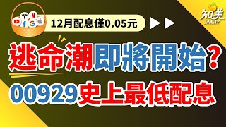 【今年最爛的ETF就是00929！】｜降息五次剩0.05元｜問自己兩個問題，決定該不該跑！｜00929（復華台灣科技優息）｜知美JiMMY