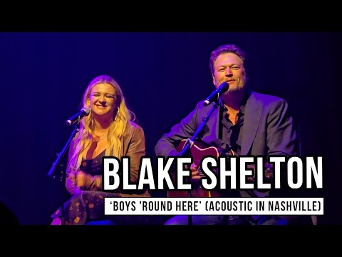 Blake Shelton Performs 'Boys 'Round Here' Acoustic At Private Nashville Event (Nov. 2024)