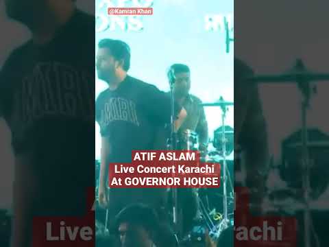 Atif Aslam Live Concert At Governor House Karachi. #kamrankhantessori with #atifaslam #karachi ❤️