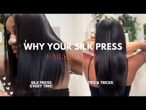 Why your silk press FAILS PART 2! get salon silk press at home! |Natural Nadine