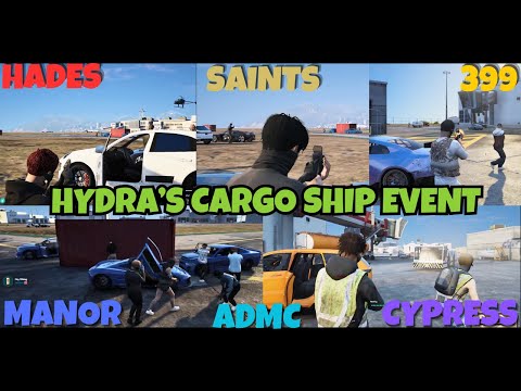 MANOR VS HADES VS 399 VS SAINTS VS CYPRESS VS ADMC At Hydra's Cargo Event | NOPIXEL 4.0 GTA RP