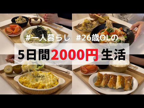 【贅沢週間】食費1ヶ月1万円の一人暮らしごはん🍚素麺レシピ紹介☀️