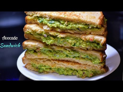 Avocado Sandwich | How to make avocado toast and sandwich | Easy avocado sandwich recipe