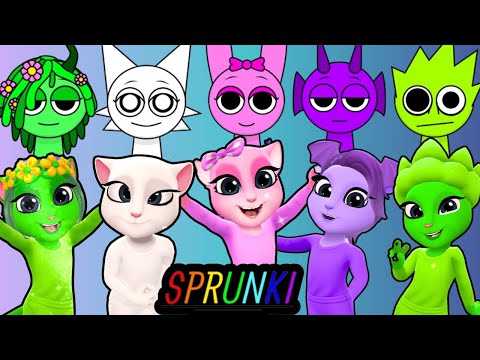 🌈🪁SPRUNKI INCREDIBOX ➕ ANGELA | Cosplay Makeover 🩵💛💚💝