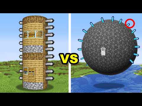 $1 vs $1,000,000 Illegal Base in Minecraft