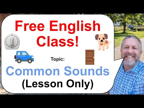 Let's Learn English! Topic: Common Sounds! 🚙🐕⏲️ (Lesson Only)