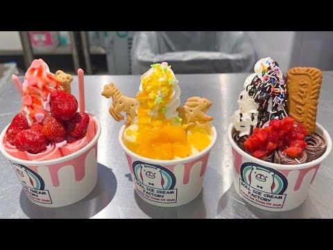 japanese food - delicious ice cream rolls ロールアイス