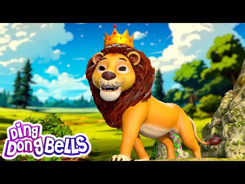 Sher Jungle Ka Raja Hai | शेर जंगल का राजा है | Hindi Baby Poem | Rhymes For Kids | Ding Dong Bells