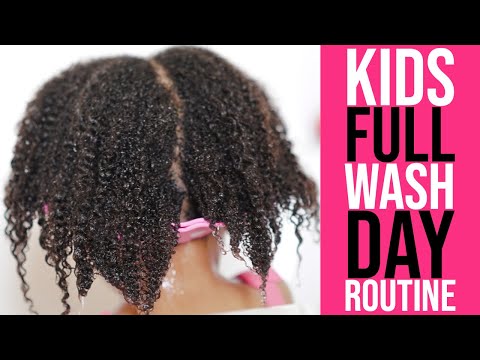 Washing Little Girls Natural Hair (Toddler FULL Wash Day Routine) (Start To Finish) (3 SIMPLE Steps)