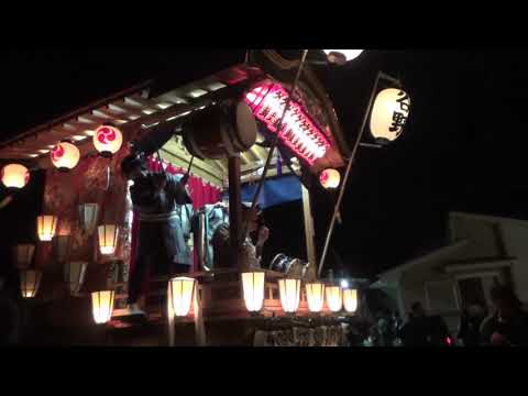 谷野 蔵主神社例大祭(宵宮)山車巡行 １