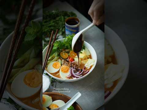 Authentic Penang Asam Laksa #malaysianfood #food #recipe