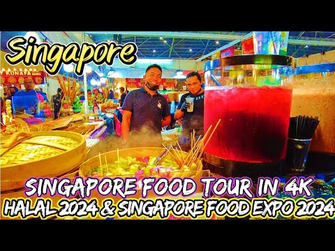 Halal 2024 | Singapore Food Expo 2024 | Food Tour at Singapore Expo in 4K.