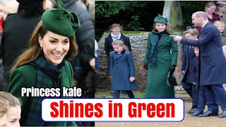 Princess Catherine shines in green for Christmas service at Sandringham 2024