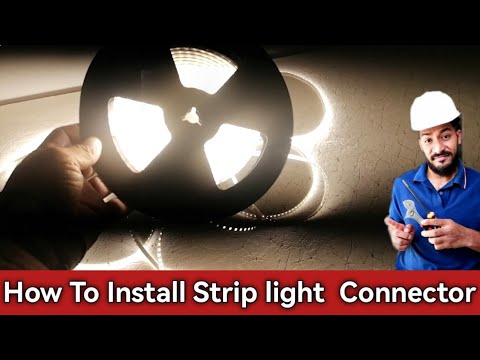 How To install strip light connector | strip light connector