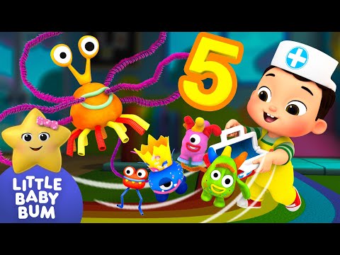 Five Little Monsters ⭐ Baby Max's  Play Time! | Little Baby Bum