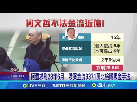 柯文哲涉案金流共9371萬 四大罪遭求刑28.5年朱亞虎幫付210萬給柯文哲 偷罵老闆沈慶京"小氣"簡訊曝｜三立新聞網 SETN.com