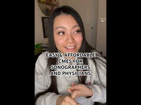 HOW TO GET CMES FOR ULTRASOUND TECHS/ SONOGRAPHERS/ DOCTORS #shorts