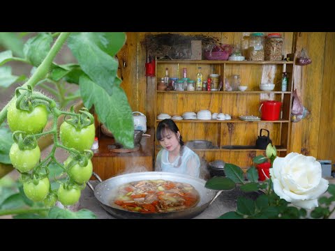 How I prepare super delicious bone-stewed kohlrabi, harvest kohlrabi to sell.