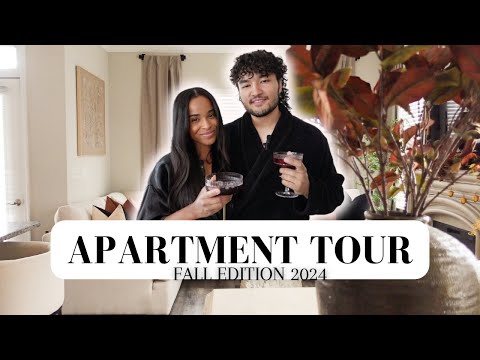 TRADITIONAL FALL APARTMENT TOUR 2024 | dark burned orange, moody, traditional colors...