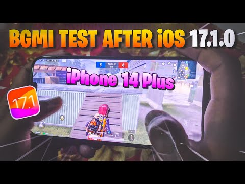 iPhone 14 Plus BGMI TEST After iOS 17.1.0 Best Update 🔥