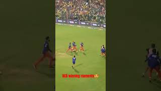 RCB WINNING MOMENTS LIVE FROM STADIUM (fan video) #viratkohli #yashdayal #rcb #csk #trending #viral