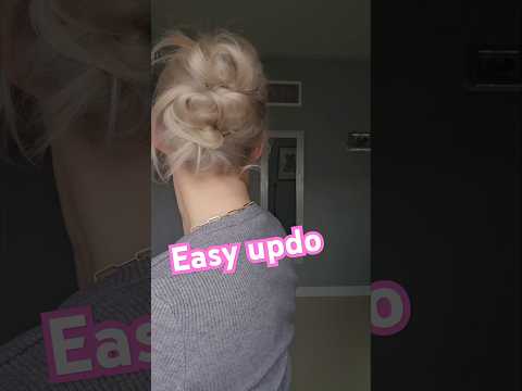 Beginner friendly updo 👻😜#shorts