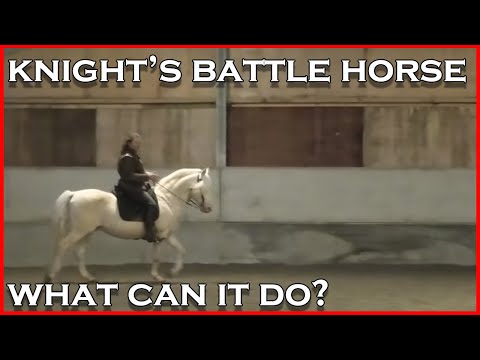 Knight's horse: How did a medieval knight handle his horse in battle? (I demonstrate the basics.)