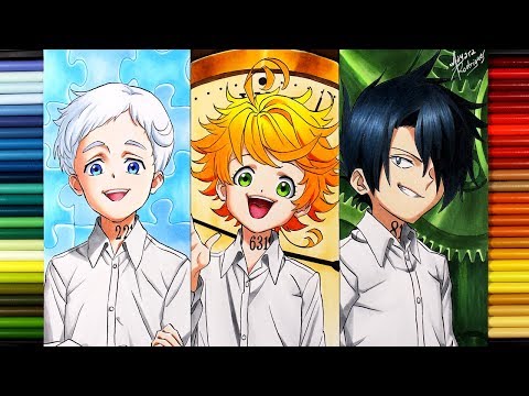 Drawing NORMAN, EMMA AND RAY [THE PROMISED NEVERLAND]