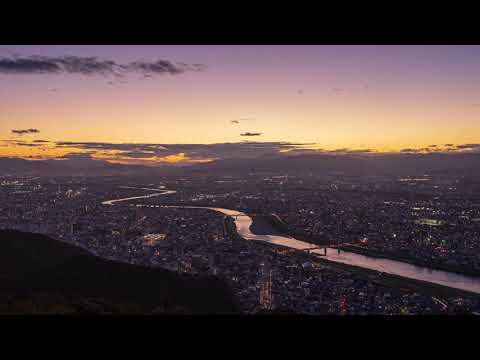 【タイムラプス】金華山山頂付近から夜景を撮影