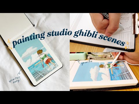 painting studio ghibli scenes ep. 10 with btk's log