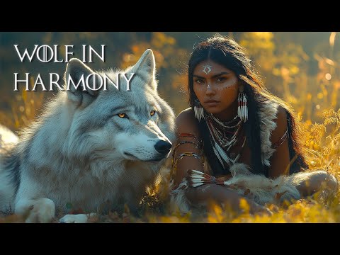 Wolf in Harmony - Native American Flute - Sounds of Flute and nature for meditation, relaxation...