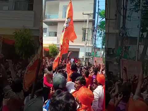 Nizamabad hanuman jayanthi rally #viral #youtubeshorts