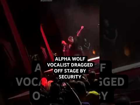 Alpha Wolf Singer Dragged Off Stage by Security #metal #heavymetal #metalcore #metalhead