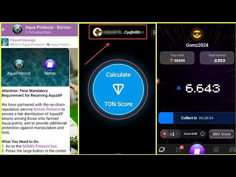 Connect Your TON WALLET on NOMIS PROTOCOL || Don't loose Your AQUA PROTOCOL tokens, Watch this Video