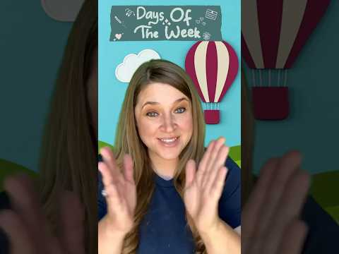 Days of the Week SONG🎶😊😃 #kidssongs #kidslearning #preschoollearning