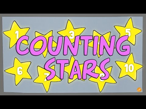 Counting Stars 1-10 - Counting Backwards and Forwards Numbers Video for Kids - ELF Kids Videos