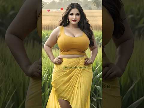 4K Indian Lookbook Plus Size Model  #shorts #lookbook #aibeauty