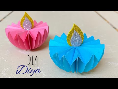 Easy DIY Paper Diya | Diwali Decoration Idea | Home Decor For Diwali