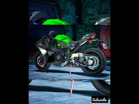 kavasaki Ninja h2r Top speed 🖤💚😈😈😈😈 thank you 100 Subscribe TX 💖💖 #1ksubscribers #viral #shortvideo