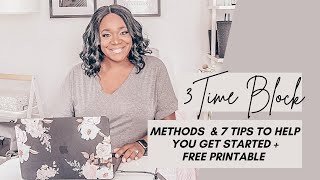 How to Time Block In Your Planner & 7 Tips to Get You Started + FREE PRINTABLE | At Home With Quita