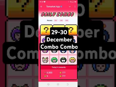 Tomarket daily combo today 🍅 | Tomarket 29 December daily combo 🗓️ | Tomarket combo