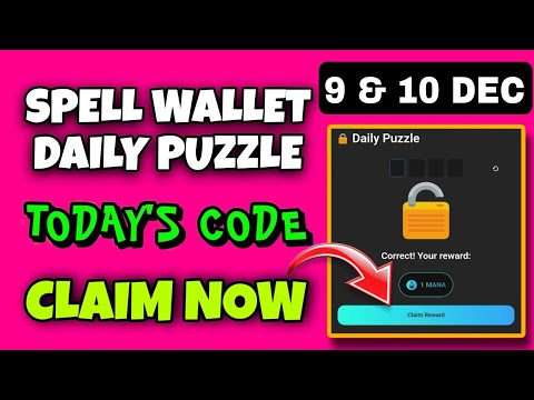 Spell Wallet Daily Puzzle Today 9 December | Spell Wallet Today Puzzle | Spell Wallet Secret Code